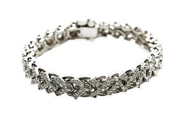 Obraz premium Tennis Bracelet, transparent background, isolated image, generative AI