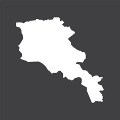 armenia map icon vector template