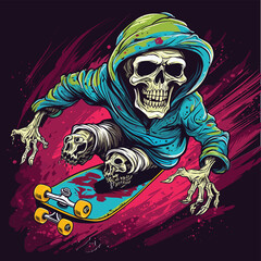 skull and crossbones, Vector, art, illustration, T-shirt, design