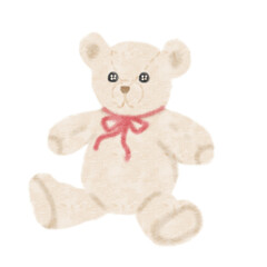 teddy bear vintage baby toy