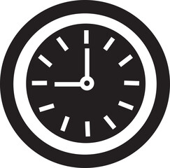 Vector Time and Clock icon. analog clock icon symbol in trendy Fill Style notifying hour isolated on transparent background. Circle arrow icon. business watch. speed time icon design.
