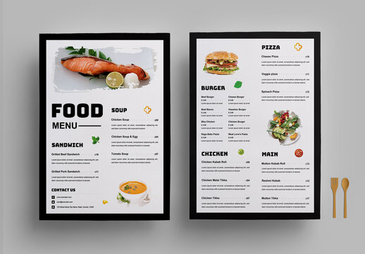Simple Vintage Menu Template