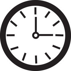 Vector Time and Clock icon. Analog clock icon symbol in trendy Linear Style editable stock notifying hour isolated on transparent background. Circle arrow icon. business watch. speed time icon design.