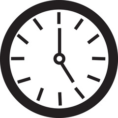 Vector Time and Clock icon. Analog clock icon symbol in trendy Linear Style editable stock notifying hour isolated on transparent background. Circle arrow icon. business watch. speed time icon design.