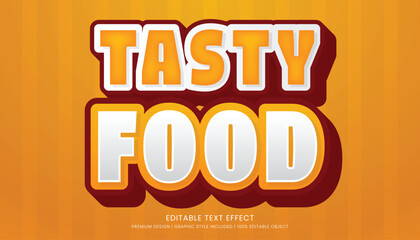 vector text effect template editable design culinary logo and logo type background
