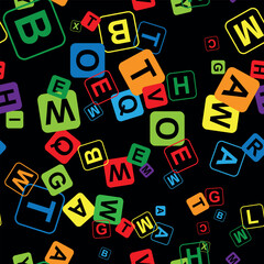 abstract background with alphabet	