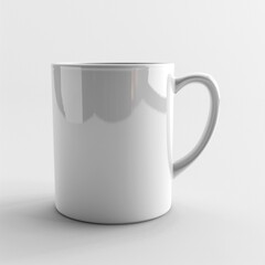 a white Mug Mock-Up against white background