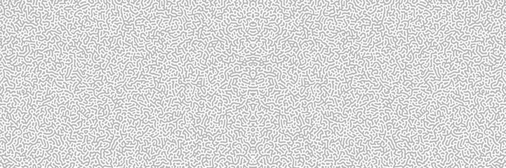 Monochrome Turing reaction background. Abstract diffusion pattern with chaotic shapes. Vector illustration.