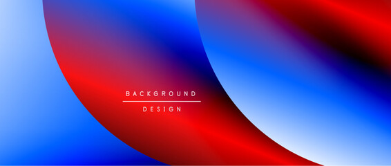 Circles and round shapes with gradients. Minimal abstract background, round geometric shapes, clean and structured design