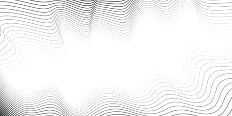 Minimal abstract background. Optical illusion, wavy thin lines eps 10 - obrazy, fototapety, plakaty