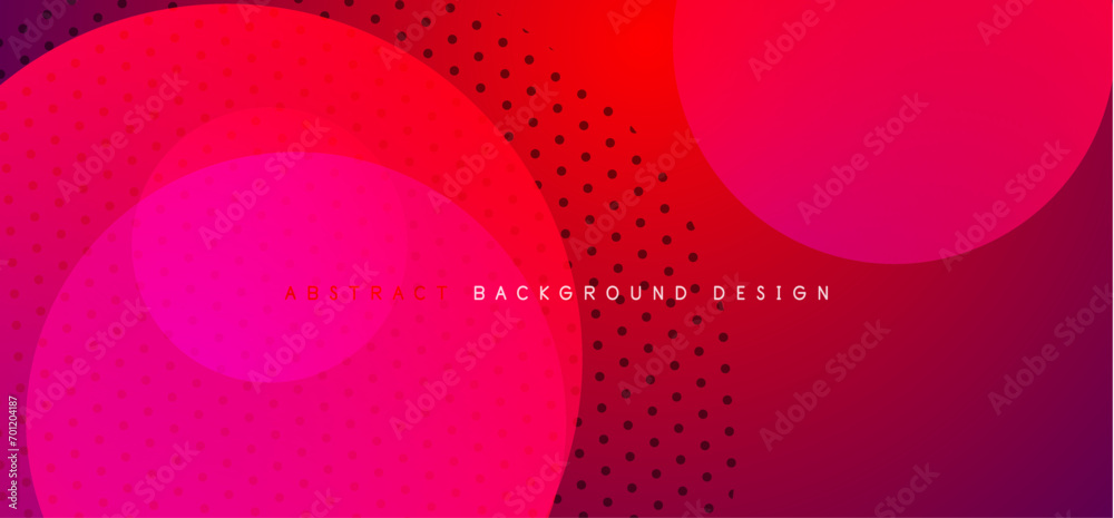 Poster abstract tech circles vector background, technology digital bubbles