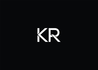 Creative Letters KR Logo Design And Vector Templates