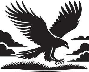 Soaring Eagle Silhouette