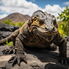 The Komodo Dragon's Majesty and Stealth ai generated