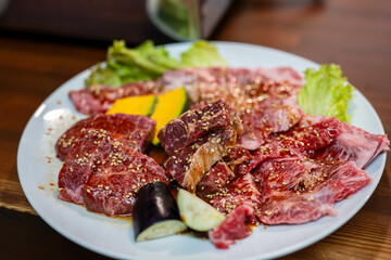 牛肉の盛り合わせ