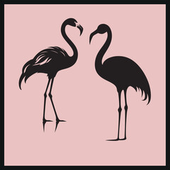 Flamingo Elegance Silhouette Clip art, flamingo vector 