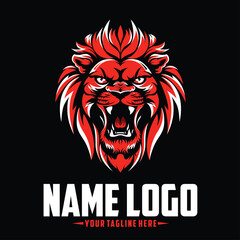 Lions mascot logo design. Lions mascot logo design illustration for sport or e-sport team. lion logo t shirt template design