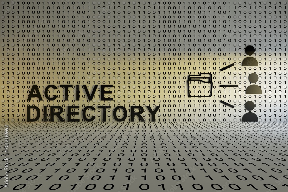 Wall mural ACTIVE DIRECTORY concept text sunlight 3D illustration