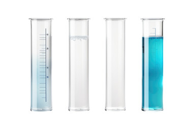 Testing Glass Tubes: A Comprehensive Analysis isolated on transparent Background