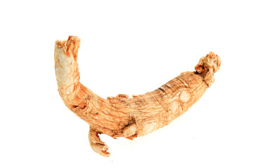 Ginseng on a white background
