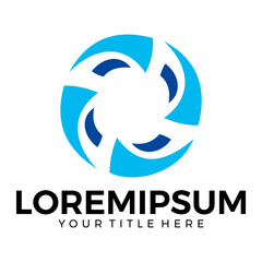 Modern abstract business logo design vector illustration. Geometrical abstract logo.	
