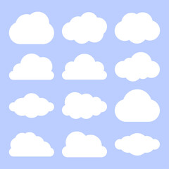 구름 일러스트 세트