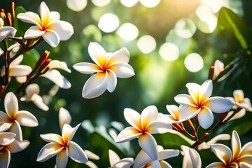 frangipani plumeria flowers