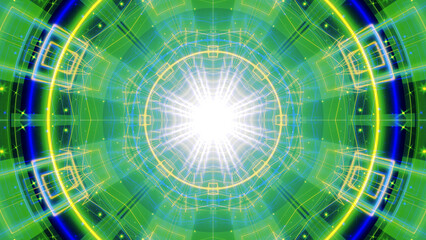 
Mandala 3D Kaleidoscope seamless loop Psychedelic Trippy Futuristic Traditional Tunnel Pattern for Consciousness Meditation Background Video Relaxing Ethnic Colorful pattern Chakra Kundalini Yoga