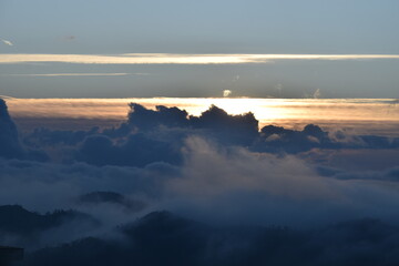 sunrise over the mountains