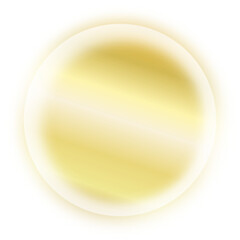 golden sphere isolated on white