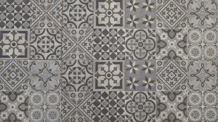 azulejos ceramic tile style original traditional Portuguese and Spain decor floor