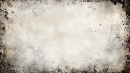 Blank white image with a black rough grungy vignette