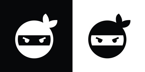 mask, ninja, ninja mask on white and black  © ThejCreation