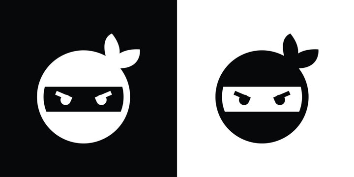 mask, ninja, ninja mask on white and black 