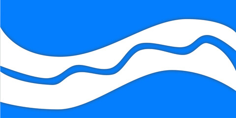 Blue wave, water wave, lines, blue sky background. Vector texture design poster banner abstract blue wallpaper background