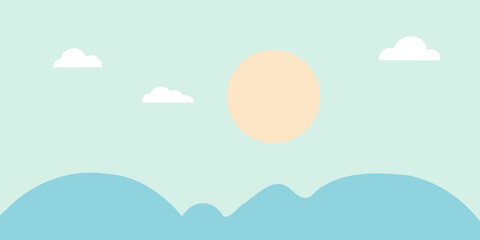 Cute happy wallpaper background vector.