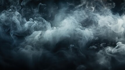 smoke on black background