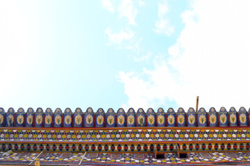 A view of the roof of Chehelston Palace, Isfahan, Iran