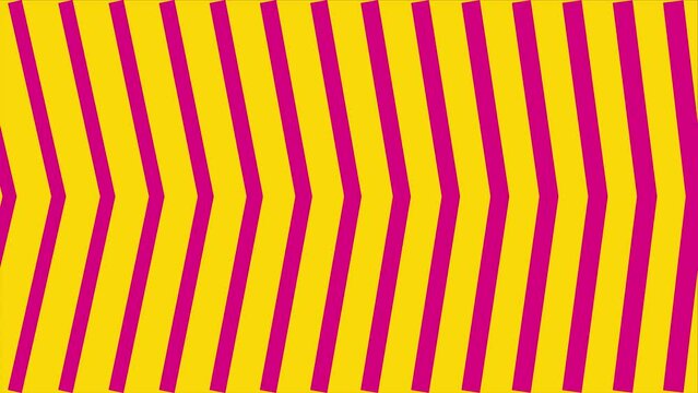 Title: Animated move arrow to stripes colored background pattren arrow lines pink and yellow