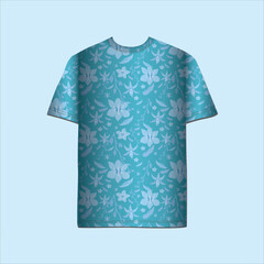 T-shirt and apparel trendy design with orchid flower and leaves seamless repeat patterns and vector illustrations