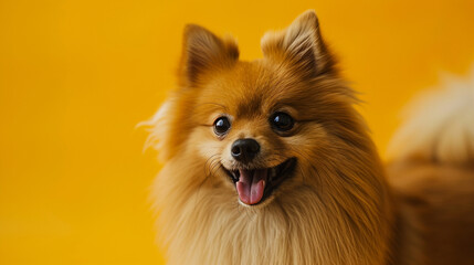 Pet's Delight: Ideal for Veterinary Clinics or Grooming Studios, Showcasing the Adorable Pomeranian Breed.