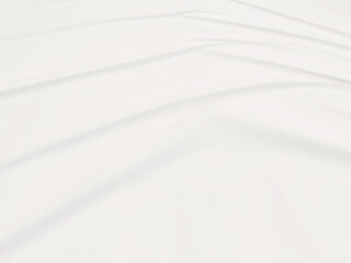 Curtain white wave and soft shadow. abstract backround on isolated.