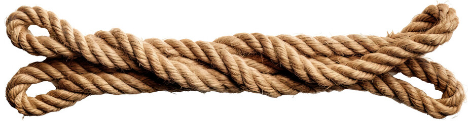 Fototapeta premium Rope isolated on transparent background. PNG