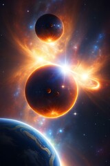 Obraz premium Unermessliche Schönheit der Galaxie