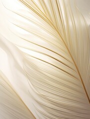 Palm leaf canvas, craft, light gold, white background