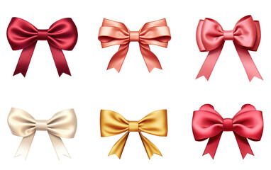 Ribbon Collection isolated on transparent Background