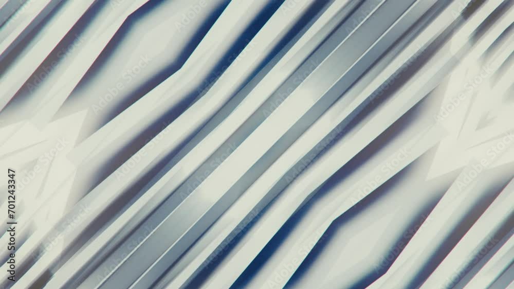 Poster White striped geometric background. 3d rendering loop animation 4K