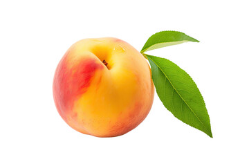 Flavorful Peaches Isolated On Transparent Background