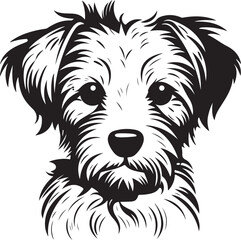 Dog silhouette illustration vector design