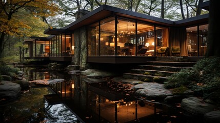 Obraz premium house in the woods.